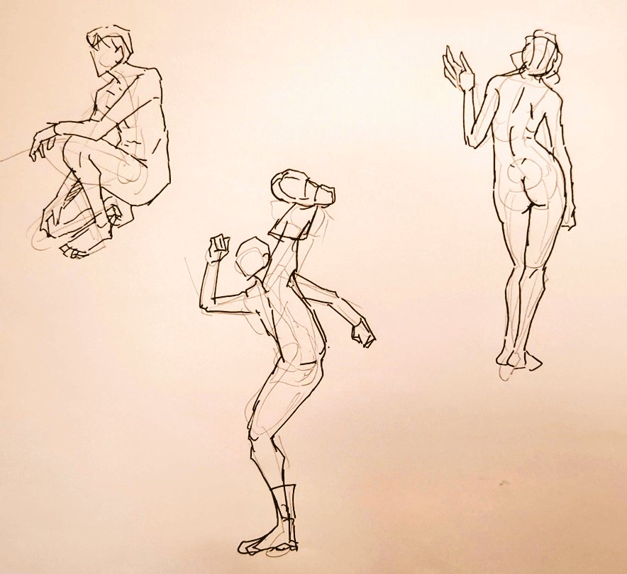 #1日1模写 Ⅲ　197/365
今日は人体と木の根でした。
完全に楽しかったです💕🥳🥰✨🎉
#無煙マッチ https://t.co/JP7wmdVNpW