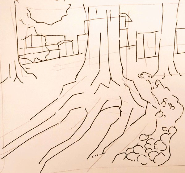 #1日1模写 Ⅲ　197/365
今日は人体と木の根でした。
完全に楽しかったです💕🥳🥰✨🎉
#無煙マッチ https://t.co/JP7wmdVNpW