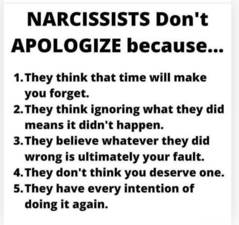 lovewins11011's tweet image. A genuine apology has changed behavior, otherwise it’s manipulation.