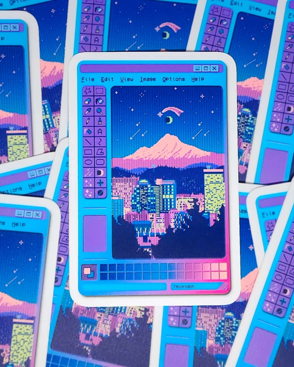 tacoroach's tweet photo. Happy #PortfolioDay ! My name is Ambur (aka Tacoroach) and I'm an Illustrator who loves working with bright, vivid colors. Been really feeling pixel art lately but I also do vector work and merchandise design! 
https://t.co/YMQMc5btkh https://t.co/Jksq8Yhv12