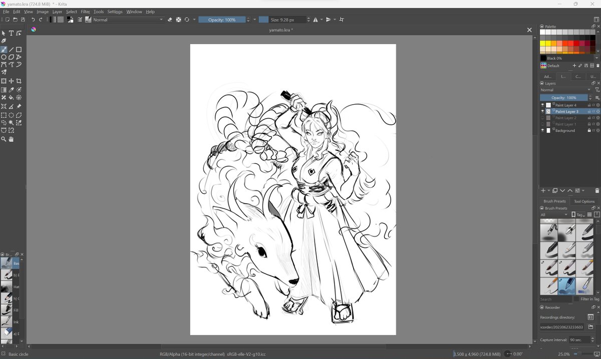 loonsdraws's tweet photo. sharing this #WIP since idk if I can finish this wkwkwk

#YAMATO https://t.co/E8iyejtJPQ