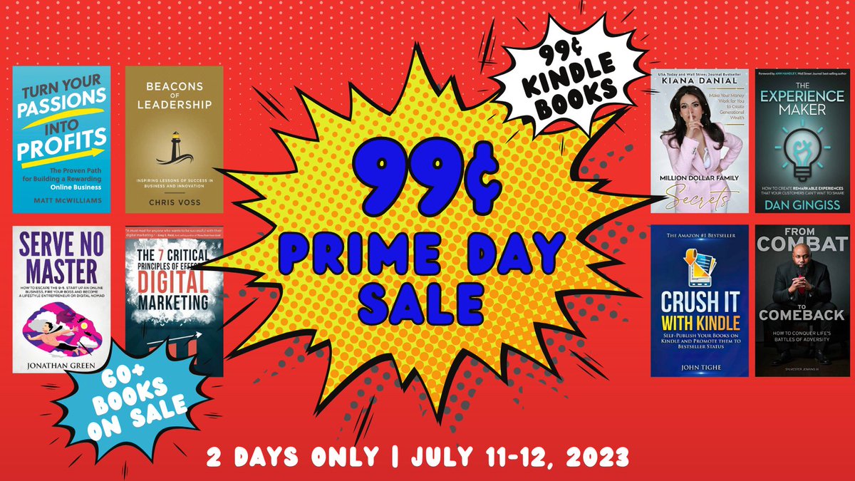 Attention, readers! Prime Day 2023 is here, offering an irresistible deal on books. For just 99 cents, you can unlock a treasure trove of knowledge and entertainment. Visit leadsforauthors.com/prime-matt?utm… to take advantage of this amazing offer! #PrimeDay2023 #BookDeal #Bargain