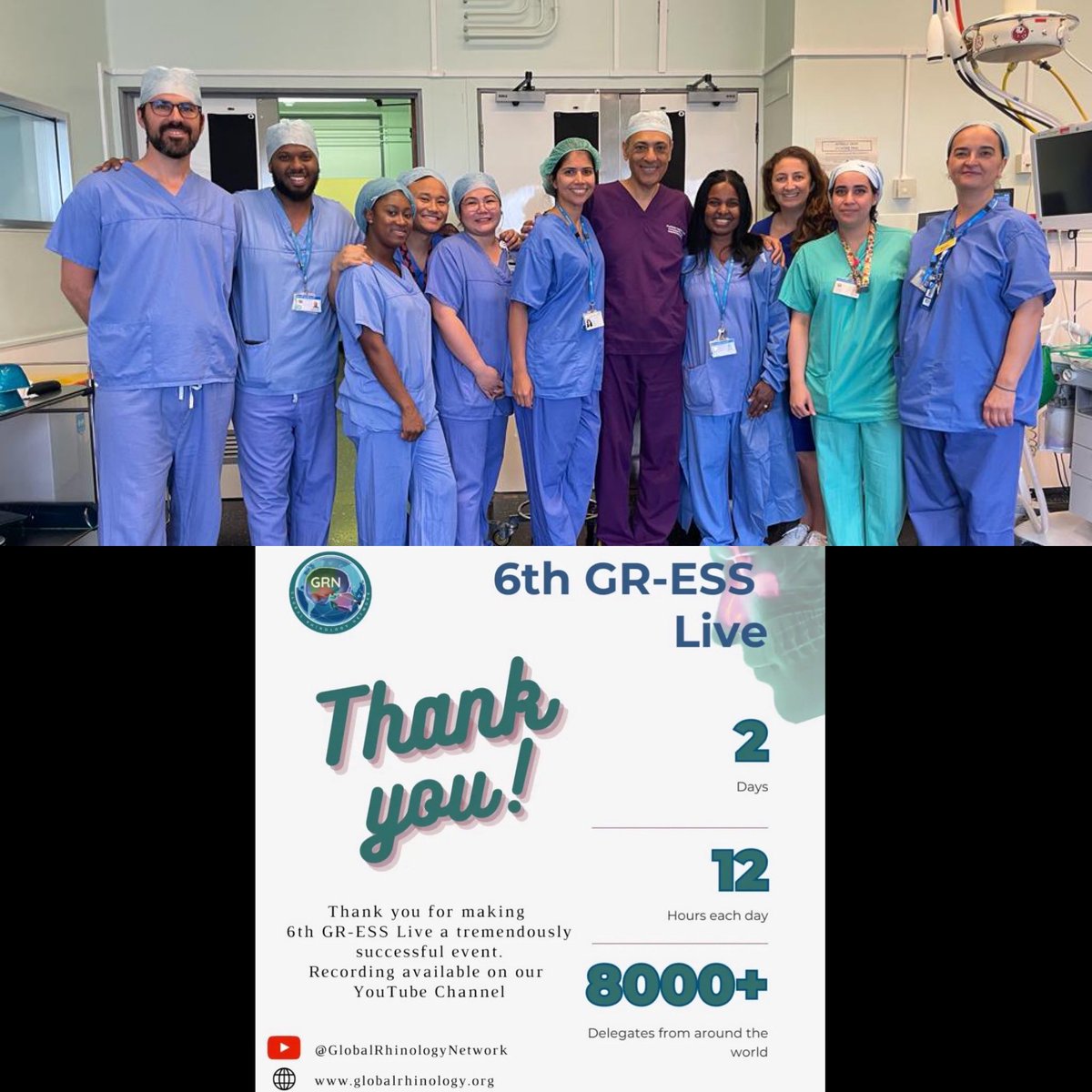 Cath Rennie 💙😷 (@cathrennieent) on Twitter photo 💥Wow >8000 views 💥 🎬🎥<a href="/GlobalRhinology/">Global Rhinology Network</a> Live international sinus and skull base surgery broadcast from Charing Cross Hospital <a href="/RhinoSaleh/">Hesham Saleh</a>
🙌Great work team 🙌
<a href="/ImperialNHS/">Imperial NHS 💙</a> <a href="/ImperialPeople/">Imperial People 💙</a> #sinussurgery #skullbasesurgery #teamwork
Catch up @ youtu.be/pxO6GuSd108 💥Wow >8000 views 💥 🎬🎥<a href="/GlobalRhinology/">Global Rhinology Network</a> Live international sinus and skull base surgery broadcast from Charing Cross Hospital <a href="/RhinoSaleh/">Hesham Saleh</a>
🙌Great work team 🙌
<a href="/ImperialNHS/">Imperial NHS 💙</a> <a href="/ImperialPeople/">Imperial People 💙</a> #sinussurgery #skullbasesurgery #teamwork
Catch up @ youtu.be/pxO6GuSd108