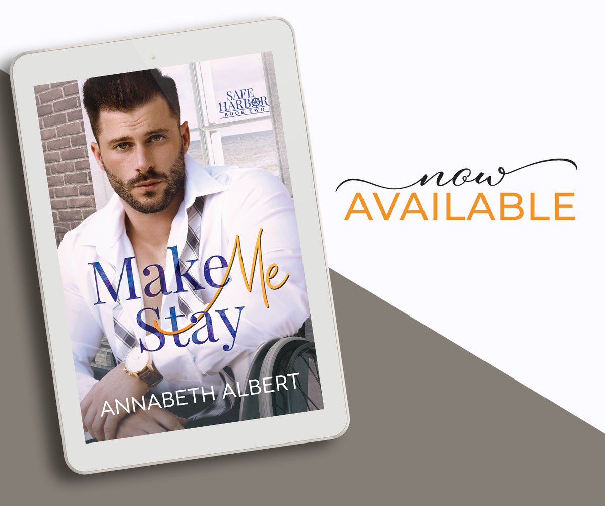 Review Tour/Giveaway:  Make Me Stay by <a href="/AnnabethAlbert/">Annabeth Albert</a>. See Kim's 4.5+ star review on our blog post here: rb.gy/9xq45

Link: readerlinks.com/l/3325148

❤️Retired SEAL Rescue Diver
🧡Detective Turned Professor
💛Double Hurt/Comfort
💚Disability Rep
💙Reluctant Roommates