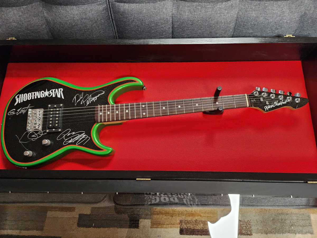 Want a chance to win this guitar signed by all the primary Lead Singers (including Gary West) of Shooting Star? For details on how to purchase a raffle ticket, send an email requesting information to sstarmerch@yahoo.com
