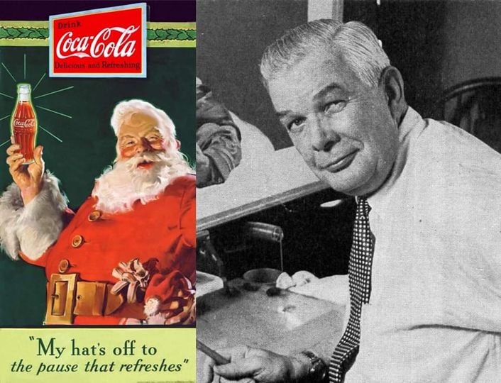 BellsSleigh's tweet photo. @CocaCola illustrator, Haddon Sundblom, is widely credited with giving us the #Santa we know today. 100yrs of #CocaCola advertising making the holidays merry &amp; bright. Hear more in SBMX #ChristmasInJuly series "A Coca-Cola Xmas Pt. 1" below.
https://t.co/02F5PBSHez https://t.co/1NOuw7JOif