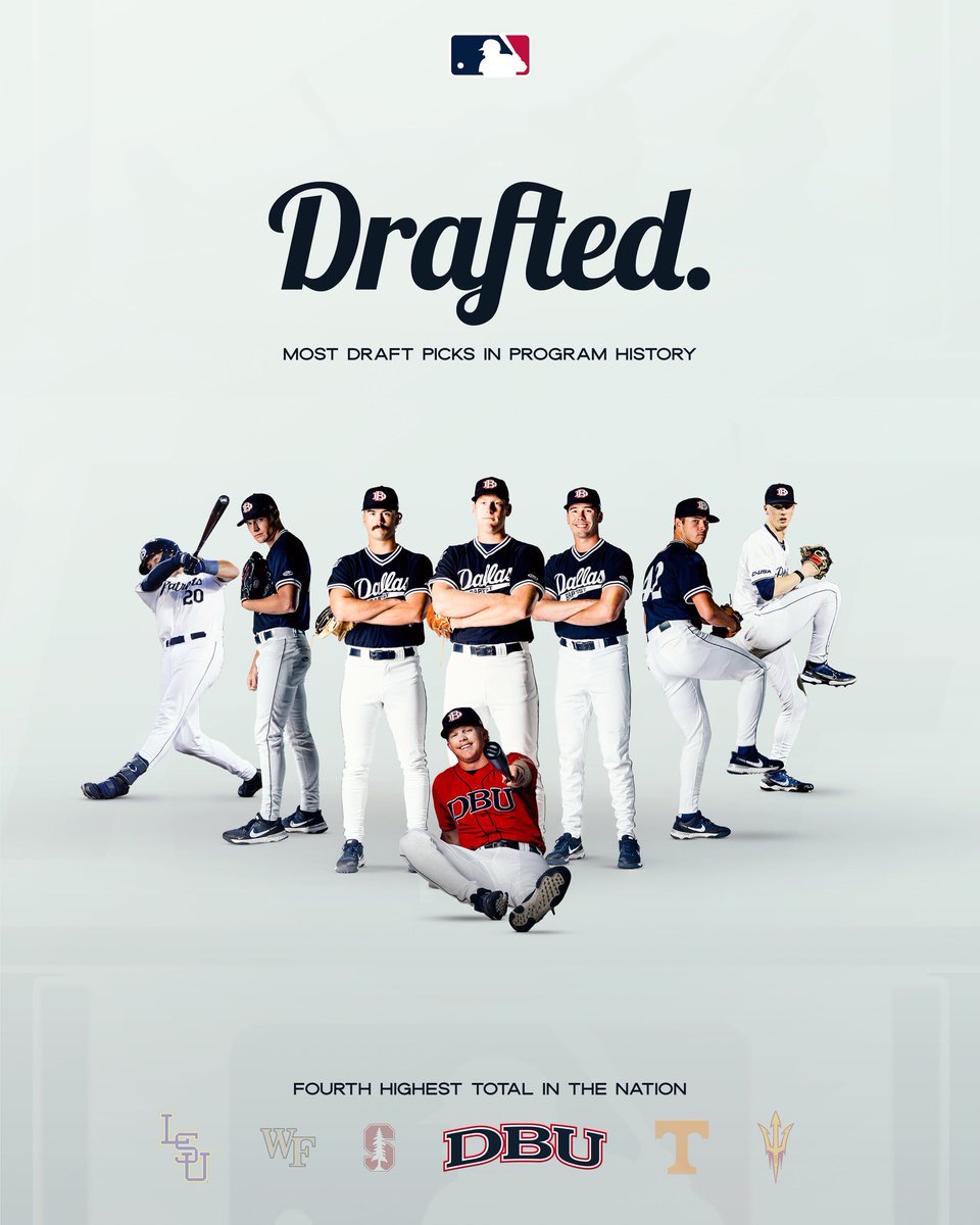 A historic 3 days. 

8 Patriots were selected in the 2023 MLB draft. That’s the most in program history and the 4th most in the nation.

Since 2015, 49 Patriots have been selected in the draft. Good for the 9th highest total in college baseball.