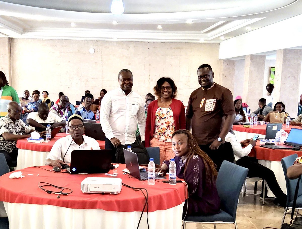 MbagaMarie's tweet photo. Our journey to the Harmonized Health Facility Assessment (HHFA) 2023 in Côte d’Ivoire is going smoothly with 2 weeks if training sessions. The support of the @WHO AFRO (Bénito KOUBEMBA  and Davy)is greatly appreciated to train 180 professionals who are going to collect data. https://t.co/C6T9ZvgJn9