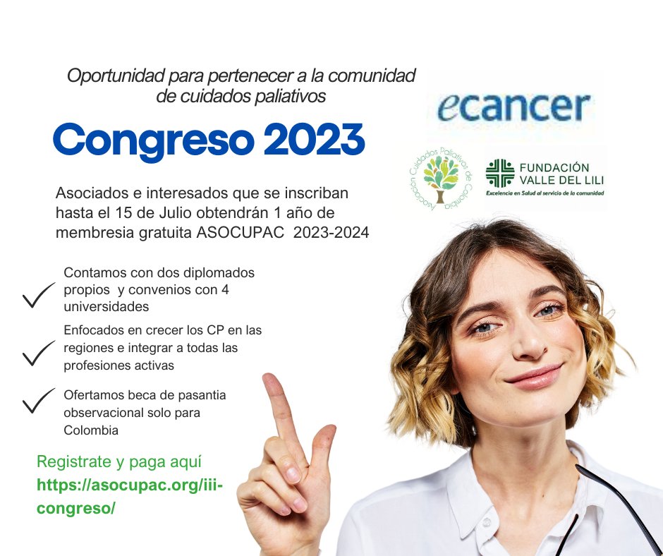 Para más información e inscripciones
asocupac.org/iii-congreso/
Programa académico
ecancereventos.org/proximos/colom…