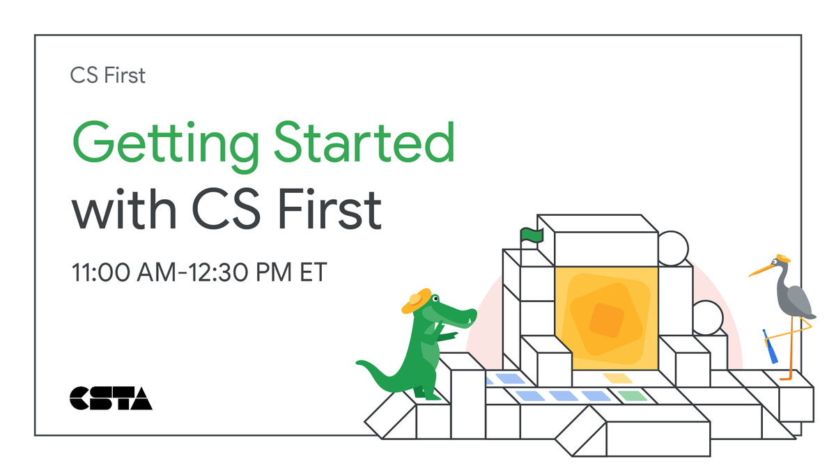 Google for Education (@googleforedu) on Twitter photo Hope youβre enjoying #CSTA2023 with <a href="/csteachersorg/">CS Teachers Association (CSTA)</a>! Donβt miss our Getting Started with CS First workshop tomorrow at 11am ET, where teachers will get to test drive a #CSFirst class from a student and teacher view. goo.gle/3O7tsDA Hope youβre enjoying #CSTA2023 with <a href="/csteachersorg/">CS Teachers Association (CSTA)</a>! Donβt miss our Getting Started with CS First workshop tomorrow at 11am ET, where teachers will get to test drive a #CSFirst class from a student and teacher view. goo.gle/3O7tsDA
