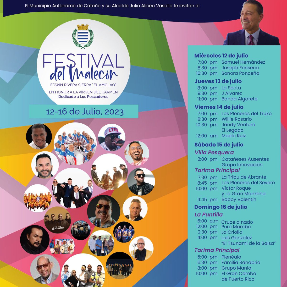 Mañana estaré en la apertura de las fiestas de pueblo del hermoso pueblo de Cataño, PR. 

Asi ha sido desde hace 20 años llevar la palabra en medio al mundo secular que tanto lo necesita.

Nuestra participación sera a las 7:00 PM, ademas Joseph Fonseca y la Sonora Ponceña.