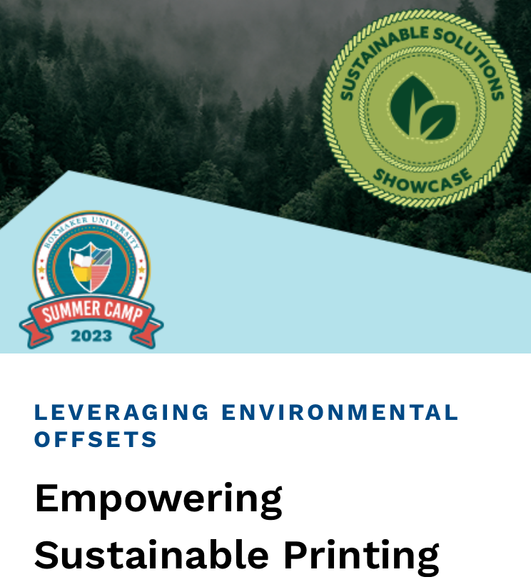 We're so pleased to be participating in <a href="/TheBoxMaker/">Brian Loughney</a> University Summer Camp, to talk about environmental offsets and reforestation for fiber-based packaging. Join us, won't you? Register here: tinyurl.com/5xae9a5w
#sustainablepackaging