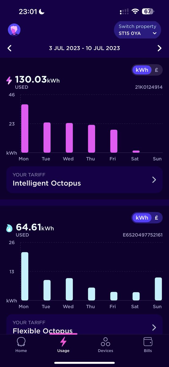 DJBARTSIMPSON's tweet photo. @OctopusEnergy no updates on electricity usage in app since Friday (4 days) any suggestions? https://t.co/NgASYBLiYD