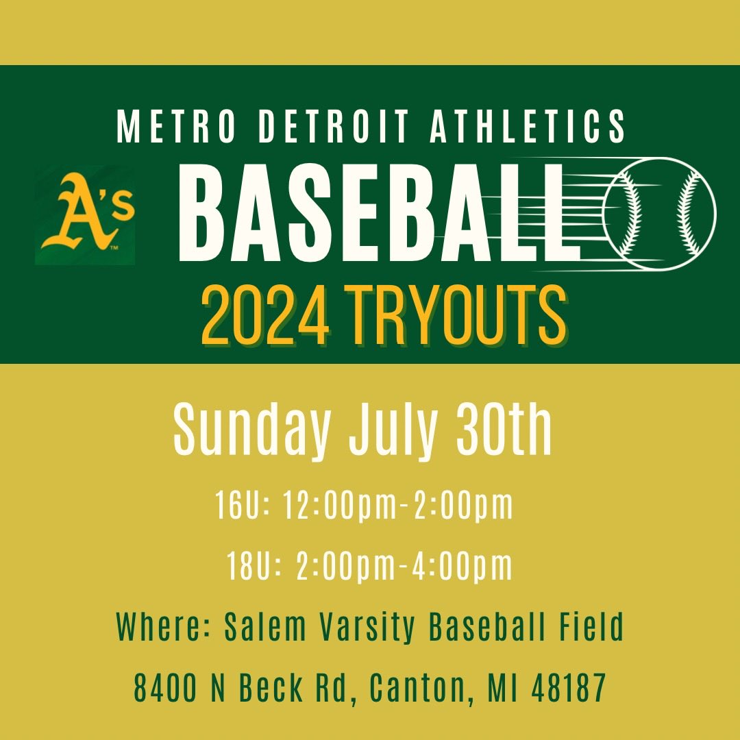 Metro Detroit Athletics (@mdabsb) on Twitter photo 