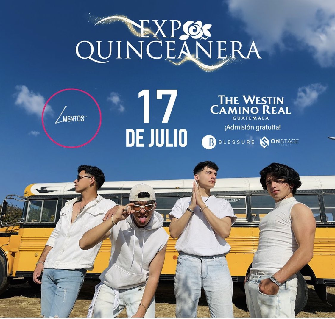🇬🇹📍Los L este Lunes 17 de Julio en The Westin Camino Real (Admisión Gratuita) 

¡Nos vemos en la Expo15! 
#LosL