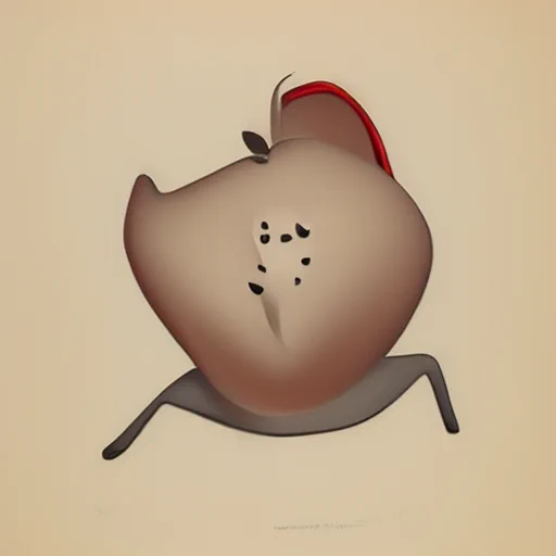  Mouse ( simple illustration)     #mitsuad1 #AIart #mitsuad1_ContemporaryArtClub  ねずみです。