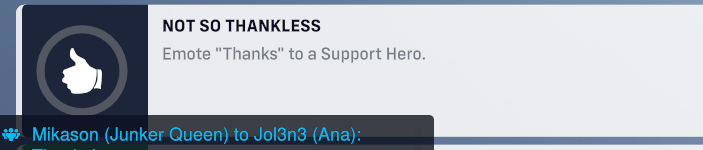 mikason_twitch's tweet photo. @BlizzardCSEU_DE @BlizzardCSEU_EN @PlayOverwatch gibts einen weg die Challenge normal zu machen oder muss ich einfach immer wieder "danke" spammen bis es irgendwann mal zählt? https://t.co/I9NufkkJQ8