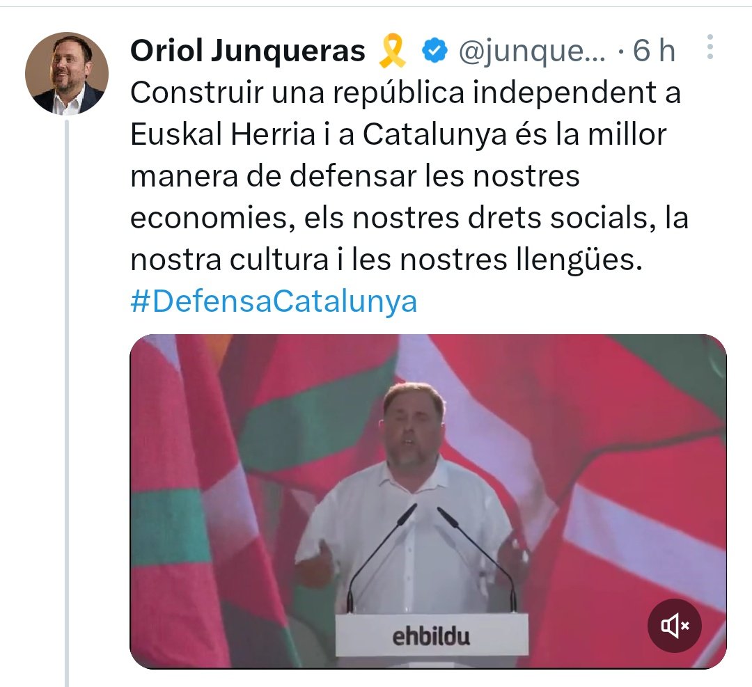 Via Canadenca
Via Montenegro
Pacte de claretat
Taula d'embotits
Embolica que fa fort....⏬

I ara l'il.luminat, vol una república independent compartida i conjunta amb Euskadi?. Demà més 🤮