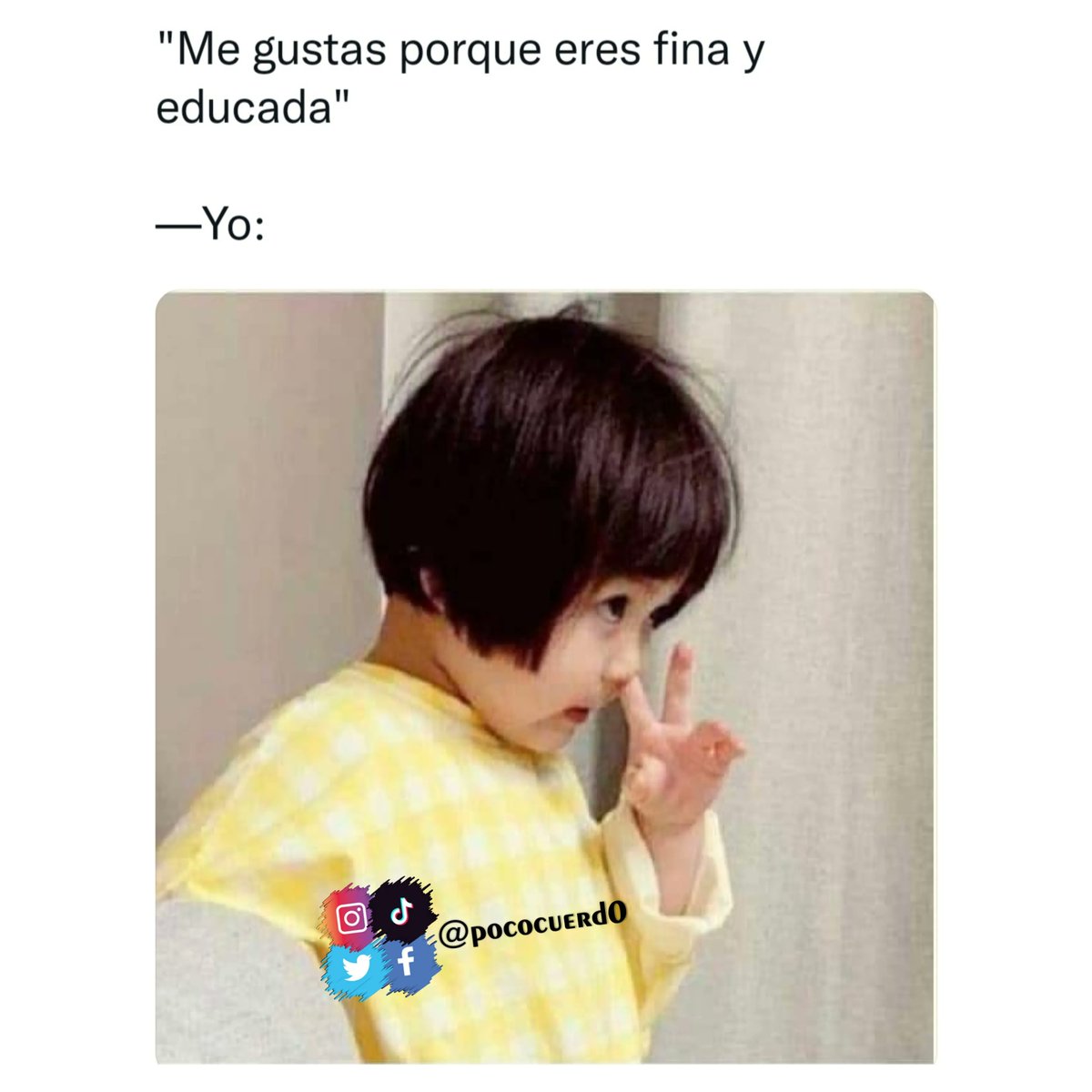 pococuerd0's tweet photo. Gracias  y si me vieran en casa  
°
°
#meme #memes #memesdaily #follow #humor #like #instagram #memepage #mmm #dailymemes  #memestagram #viral @pococuerd0 #humor #reels #trendy #influencer #tiktok https://t.co/cIzrxDPXg1