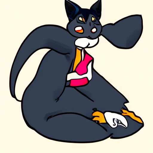  Cat ( simple illustration)      #mitsuad1 #AIart #mitsuad1_ContemporaryArtClub     ねこです。良い線を描きますね。