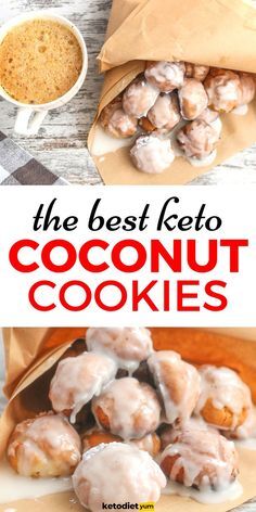 By far the BEST Keto Coconut Cookies are a wonderful sweet treat for anyone on a low carb diet! A big batch makes for an easy, keto-friendly, sweet snack all week long. Free Keto Diet Recipes 👉 bit.ly/ketodiet411 #ketogenic_diet #ketodiet #ketosis #low_carb #ketolife #ke…