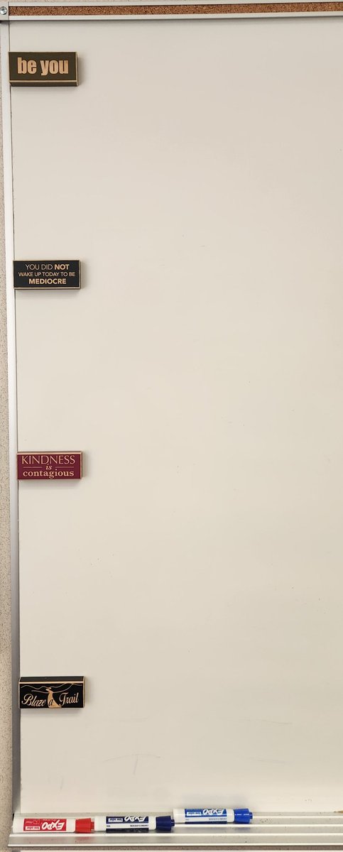 DaveHelke's tweet photo. Found these magnet messages at a Ben Franklin store. They are an awesome addition to the whiteboard in my office. I'm going to buy more for the other side next visit! #Inspiration #Motivation #BuildUpOthers https://t.co/gfu2KWUAro