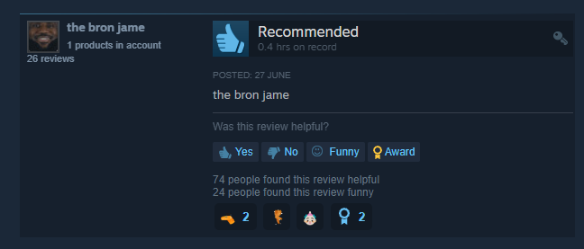PlayOmega's tweet photo. The Duality of Steam Reviews https://t.co/AqhDPitzv7