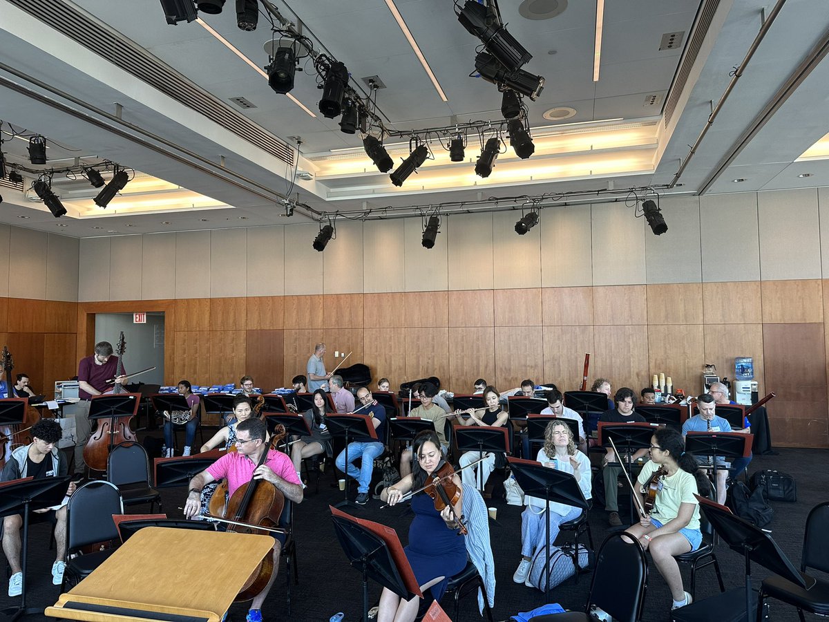 FestOrchLC's tweet photo. Pics from our first rehearsal of the season today, where we got to work with our wonderful Mostly Mozart In Harmony student artists🥰!!!
And yay, the t-shirts are back🥳👍
#mostlymozart #tshirt #returnofthetshirt #mentor #mentoring #youngmusicians #nextgenerationmusicians https://t.co/PjL4cFAPsA