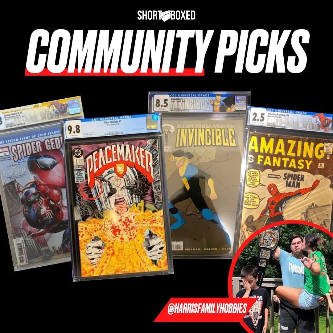John Harris (@jeharrisiii) on Twitter photo Full Post: instagram.com/p/CukPxnUvwEn/…
Thanks to <a href="/shortboxed/">Shortboxed</a> for recognizing The Harris Fam and allowing me to select the Community Picks for July!
If you’ve been here for a while then these 4 books come as no surprise!
#Comics #ComicCollector #ComicBooks Full Post: instagram.com/p/CukPxnUvwEn/…
Thanks to <a href="/shortboxed/">Shortboxed</a> for recognizing The Harris Fam and allowing me to select the Community Picks for July!
If you’ve been here for a while then these 4 books come as no surprise!
#Comics #ComicCollector #ComicBooks