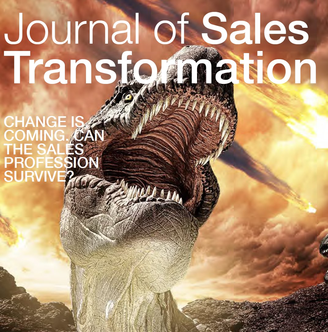 Latest issue of <a href="/iJofST/">Editor-iJofST</a> just released: Change &amp; the survival of sales. journalofsalestransformation.com