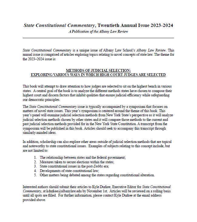 Albany Law Review tweet media