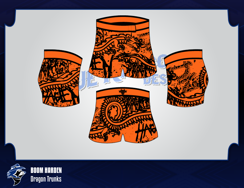 BRaccoonDesigns's tweet photo. #PortfolioDay 
Hi, my name's Afro. I design wrestling gear and logos for commission as well as for characters in the WWE 2K series! https://t.co/jXo6zXf7Bo