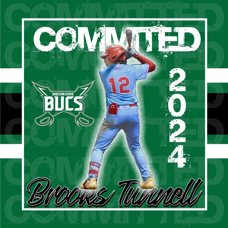 TunnellBrooks's tweet photo. I am excited to announce my commitment to Shelton State Community college to further my academic and baseball career. I would like to thank God, my family, coaches, and teammates for supporting me along the way. I am extremely grateful for this opportunity. #bucem @SheltonStateBB https://t.co/592PH870tt