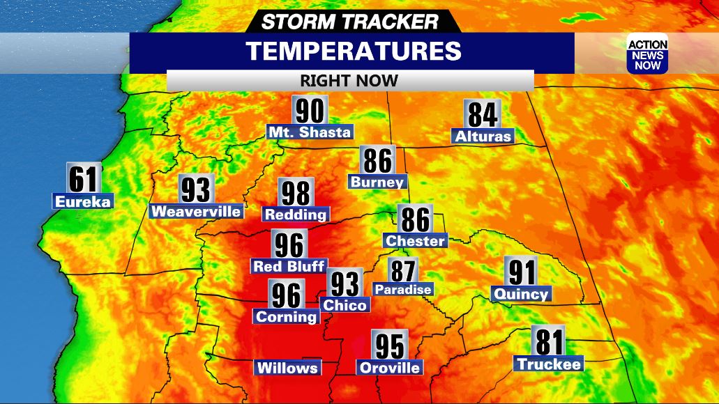 JasonStiff's tweet photo. Northern California was seasonably hot on Tuesday, but MUCH hotter weather is coming! I'll have your 7-day weather forecast at 4, 5, 6, 10 &amp; 11pm!

#California #Chico #Redding #NorCal #sun #heat #heatwave #heatdanger #Tuesday #July #summer #weather #wx #cawx #caweather https://t.co/AydZBHMb8r