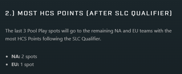 The Top 8 teams from the #HCSArlington23 Major have already locked in their seeds in Pool Play at the #HCSSLC23 Global Invitational - Here's how the remaining 8 slots will be claimed.

For more tournament details, check out the event page!

🧑‍🚀Halo.gg/Spacestation20…