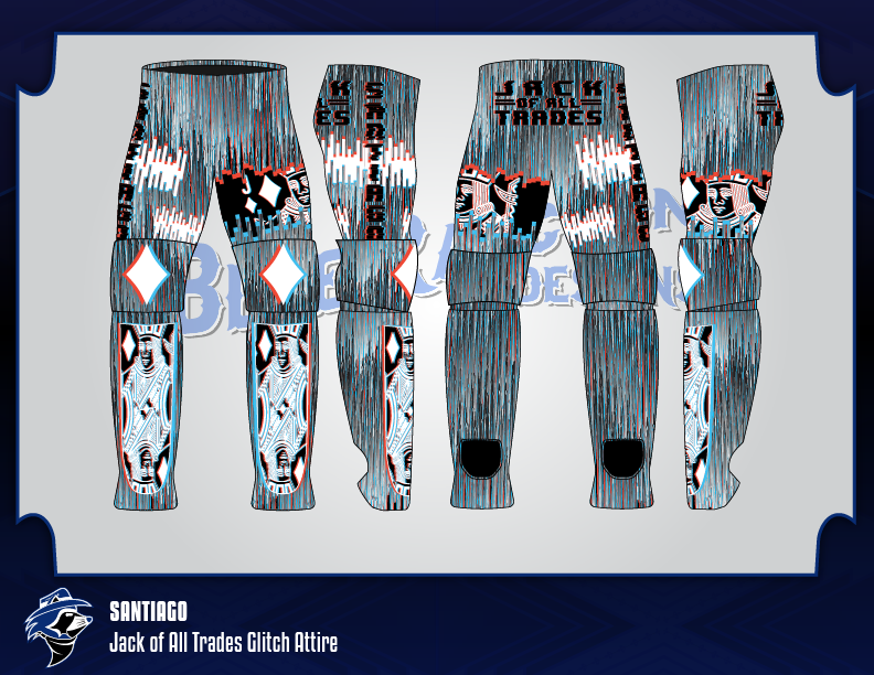 BRaccoonDesigns's tweet photo. #PortfolioDay 
Hi, my name's Afro. I design wrestling gear and logos for commission as well as for characters in the WWE 2K series! https://t.co/jXo6zXf7Bo
