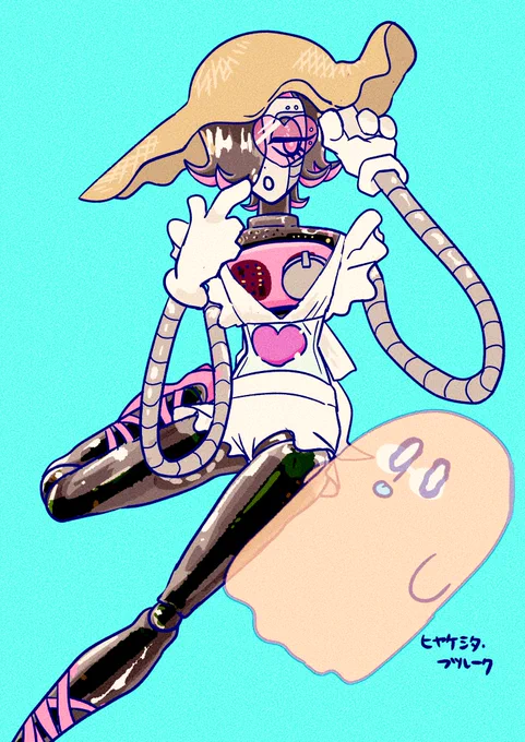 【UT・女装・捏造(改造)】真夏のクリアボディ㌧と日焼けしたブルーク