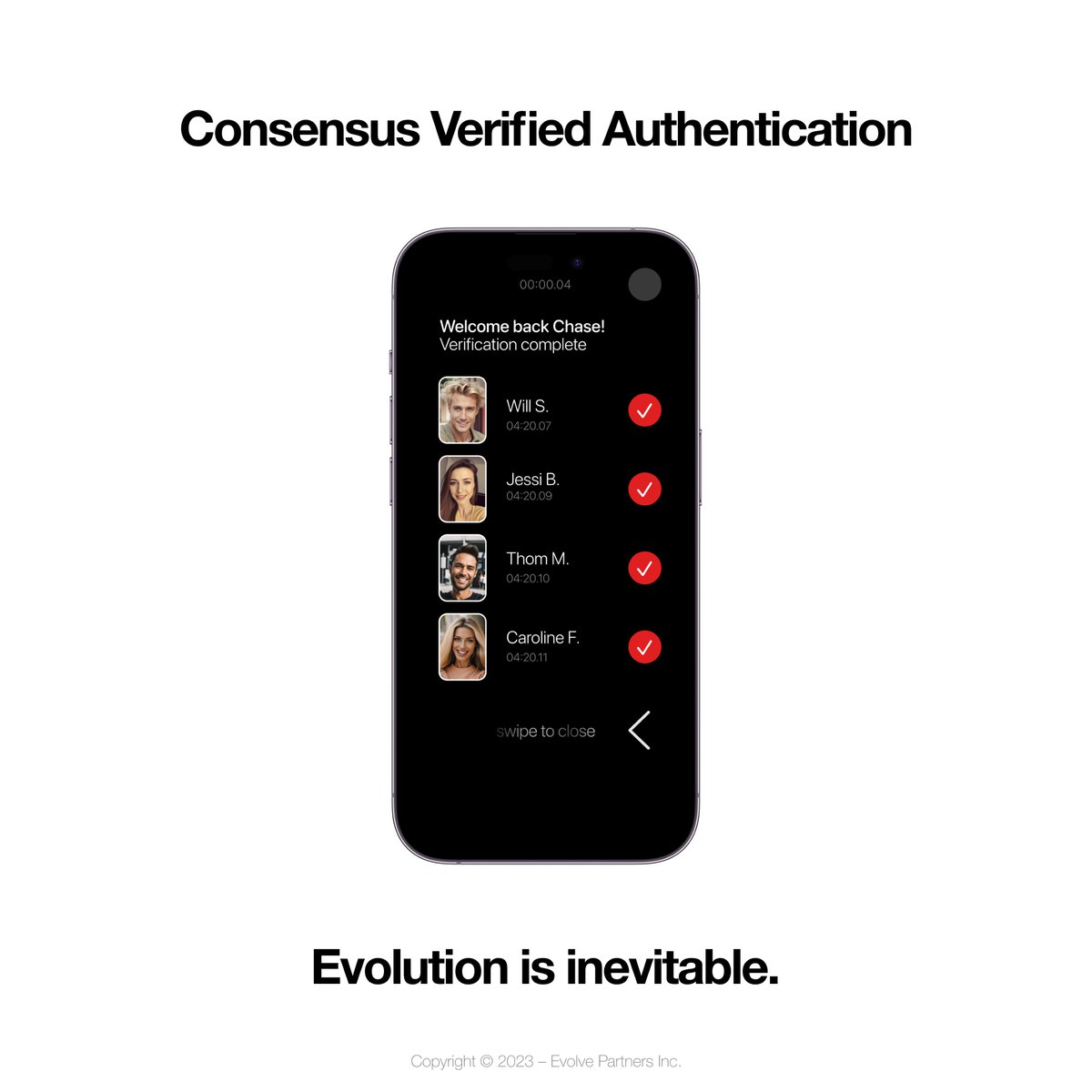 evolveidentity's tweet photo. Consensus Verified Authentication #evolve #authentication #encryption #identity #security #trust https://t.co/YGuhI5Yv8A
