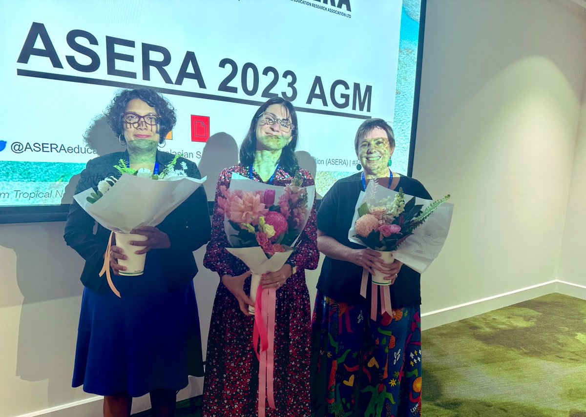 ASERA (@aseraeducation) on Twitter photo Special 📢’s from our 2023 AGM:
1️⃣Our 2024 conference (#ASERA55) is on 2nd-5th July in 🇳🇿
2️⃣Jan van Driel will continue for a 2nd term on the ASERA board & Louisa Tomas Engel will be a new general board member
3️⃣Deb Corrigan & <a href="/SMRitchie1_MU/">Stephen Ritchie</a> were awarded ASERA Emeritus Membership Special 📢’s from our 2023 AGM:
1️⃣Our 2024 conference (#ASERA55) is on 2nd-5th July in 🇳🇿
2️⃣Jan van Driel will continue for a 2nd term on the ASERA board & Louisa Tomas Engel will be a new general board member
3️⃣Deb Corrigan & <a href="/SMRitchie1_MU/">Stephen Ritchie</a> were awarded ASERA Emeritus Membership