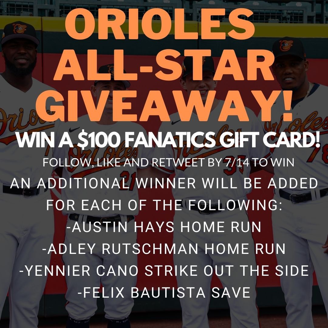 HERE WE GO #Birdland
What a first half, huh?
Let’s celebrate, spread some joy and cheer on our O’s in the game tonight. Am I crazy? Maybe. 
Let’s Go O’s and enjoy the #AllStarGame