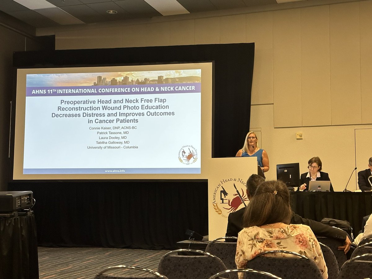 Initiatives to increase patient education and preparation for surgery decreases stress and improves outcomes. Our clinician nurse specialist, Connie Kaiser, AHCNS, presents her work at @AHNSinfo annual meeting #AHNS2023.