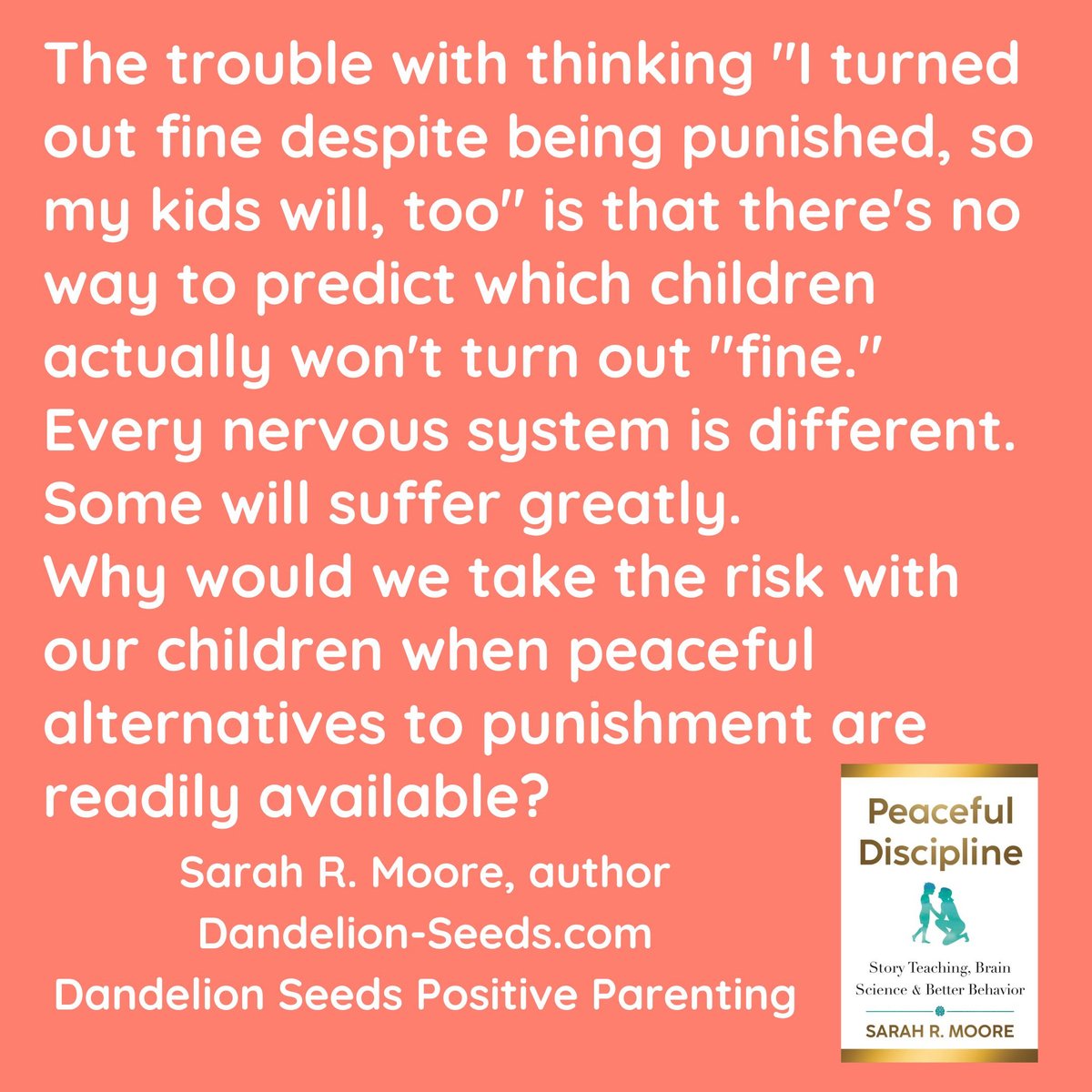 Different nervous systems react differently, and we can't predict who will process any event as traumatic. Also, I'd like to set the bar higher than "fine." Harming children is never really "fine."

#stopabuse #stopspanking #traumarecovery #traumahealing
