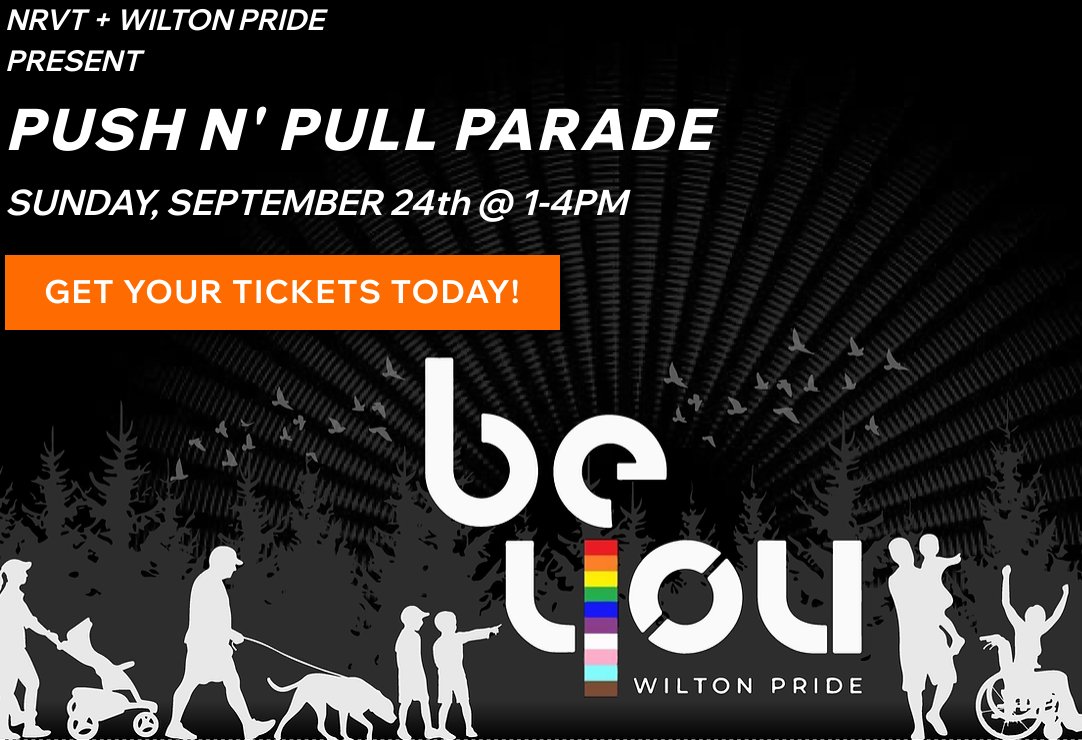 Parade and Party with Pride on the NRVT - Sunday, September 24 from 1 to 4pm bit.ly/3NVdiMq