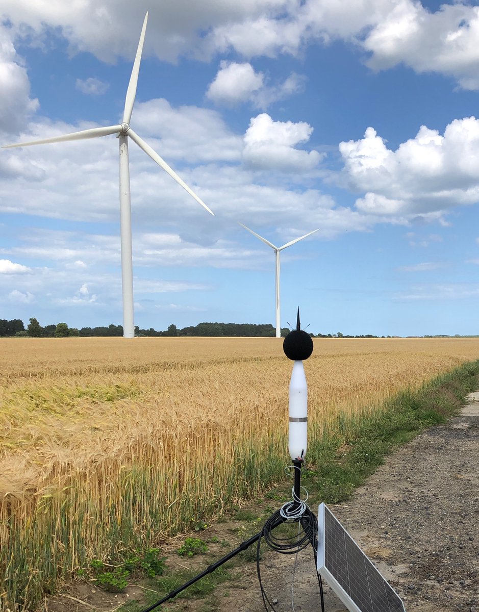 Both sunny and windy today - a perfect combination for monitoring noise from wind turbines…

#windturbines 
#environmentalconsulting
#acoustics