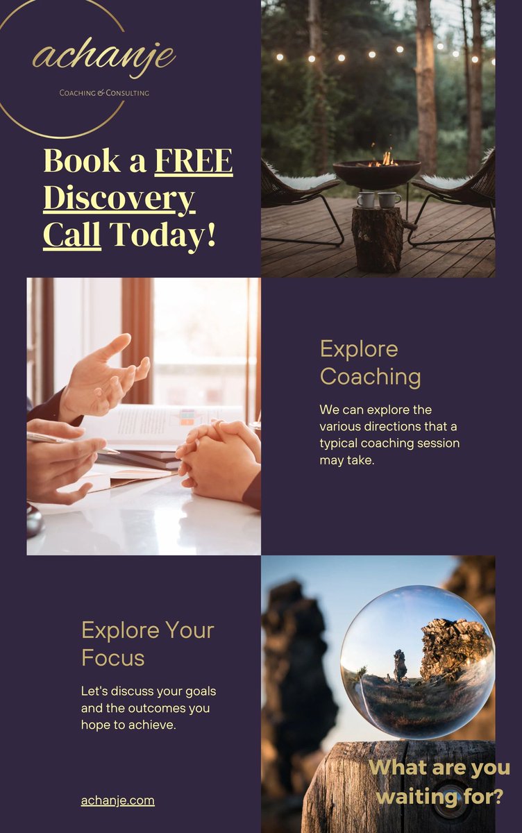 Don't get stuck; get coaching! If you want to grow and develop, our personalized approach can help you overcome obstacles and achieve your goals. 
#coaching #personaldevelopment #lifegoals

achanje.com