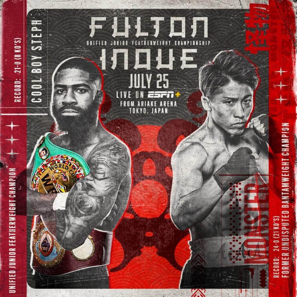 BOXINGnBBQ's tweet photo. 2 weeks away!

Inoue vs Fulton. 

It’s a huge task, but if Cool Boy Steph can pull it off, how does that change the boxing layout? 

What changes if Inoue wins? 

Can’t wait!!! 🔥🔥

#InoueFulton
#BOXINGnBBQ
#BOXING https://t.co/7jDqYG0cSw