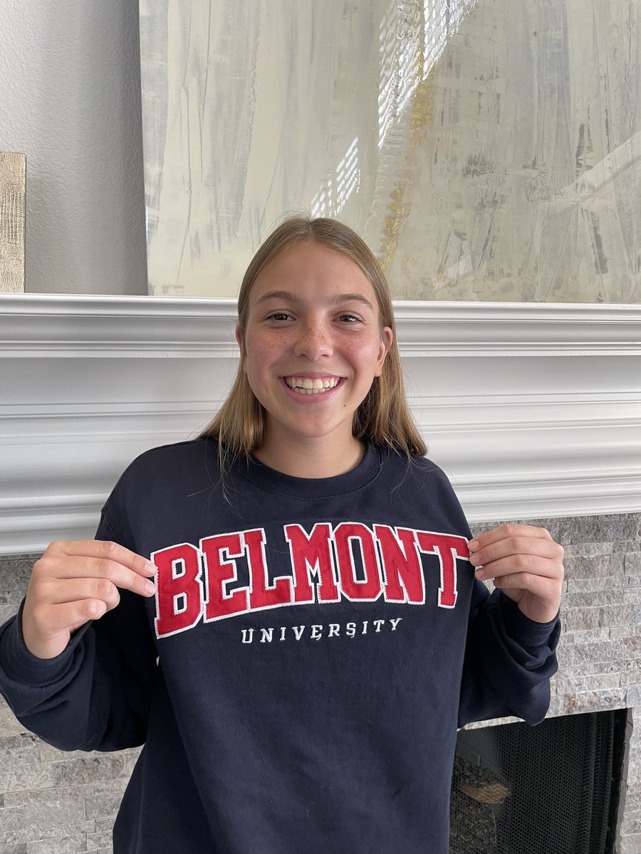 I’m extremely excited to announce that I have verbally committed to continue my academic and athletic career at Belmont University! I want to say thank you to my family, friends, teammates, and coaches for offering their endless support! #gobruins https://t.co/7OADUB1FcY