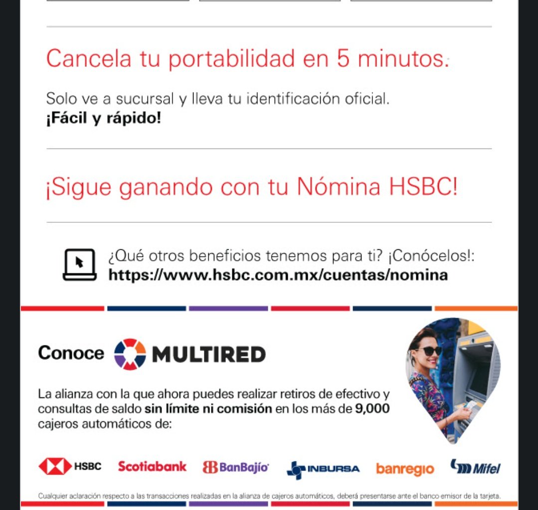 jbenjamincc's tweet image. 🤡 como cuando @HSBC_MX me manda una promoción para que "cancele fácil y rapido llendo a una sucursal "
la portabilidad de la nómina a @BBVA_Mex.
Cancele por qué no hay cajeros/sucursales por la zona en que vivo.