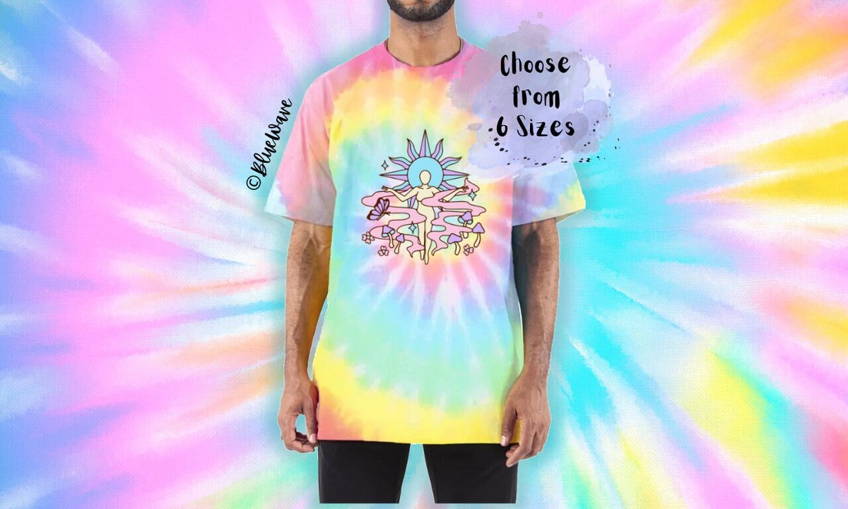 Excited to share the latest addition to my #etsy shop: Colorful Rainbow TIE DYE T-Shirt 'Nature and Sun' - Sizes S-3XL - etsy.me/44HDqAU #rainbow #shortsleeve #tiedyeteeshirt #colorfulshirt #rainbowteetshirt #surferteetshirt #mushroomshirt #decriminalizenature