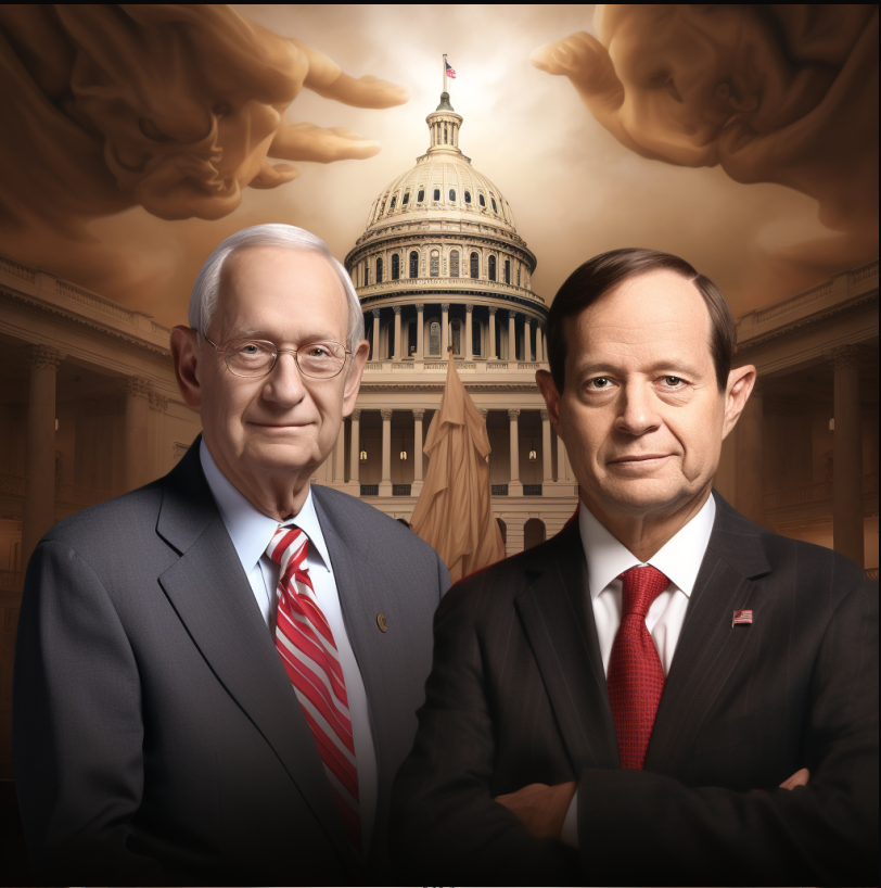 DCInbox's tweet photo. I asked @midjourney to draw two senators from each state. Here are some of the images of what it thinks these pretend legislators would look like:

Alabama https://t.co/bpoBR8Cr0F